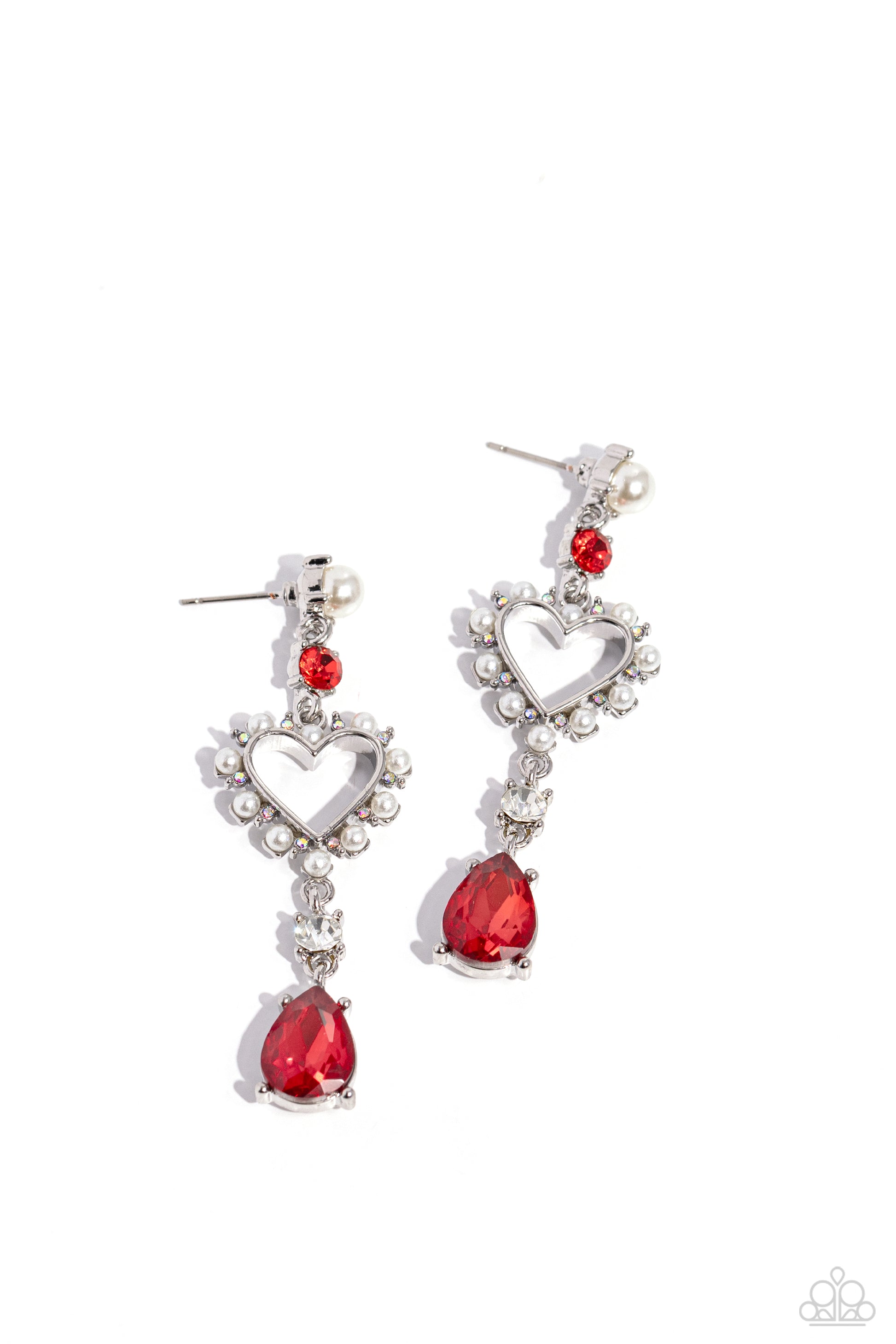 Lovers Lure - red - Paparazzi earrings