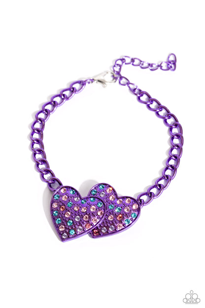 Lovestruck Lineup - purple - Paparazzi bracelet