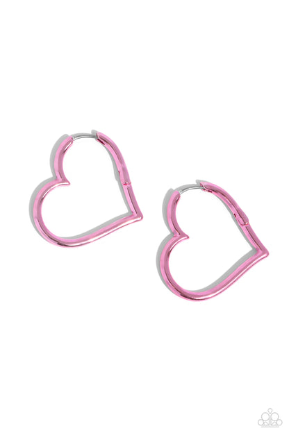 Loving Legend - pink - Paparazzi earrings