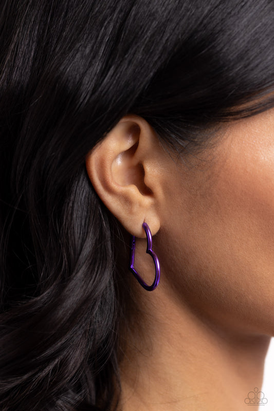 Loving Legend - purple - Paparazzi earrings