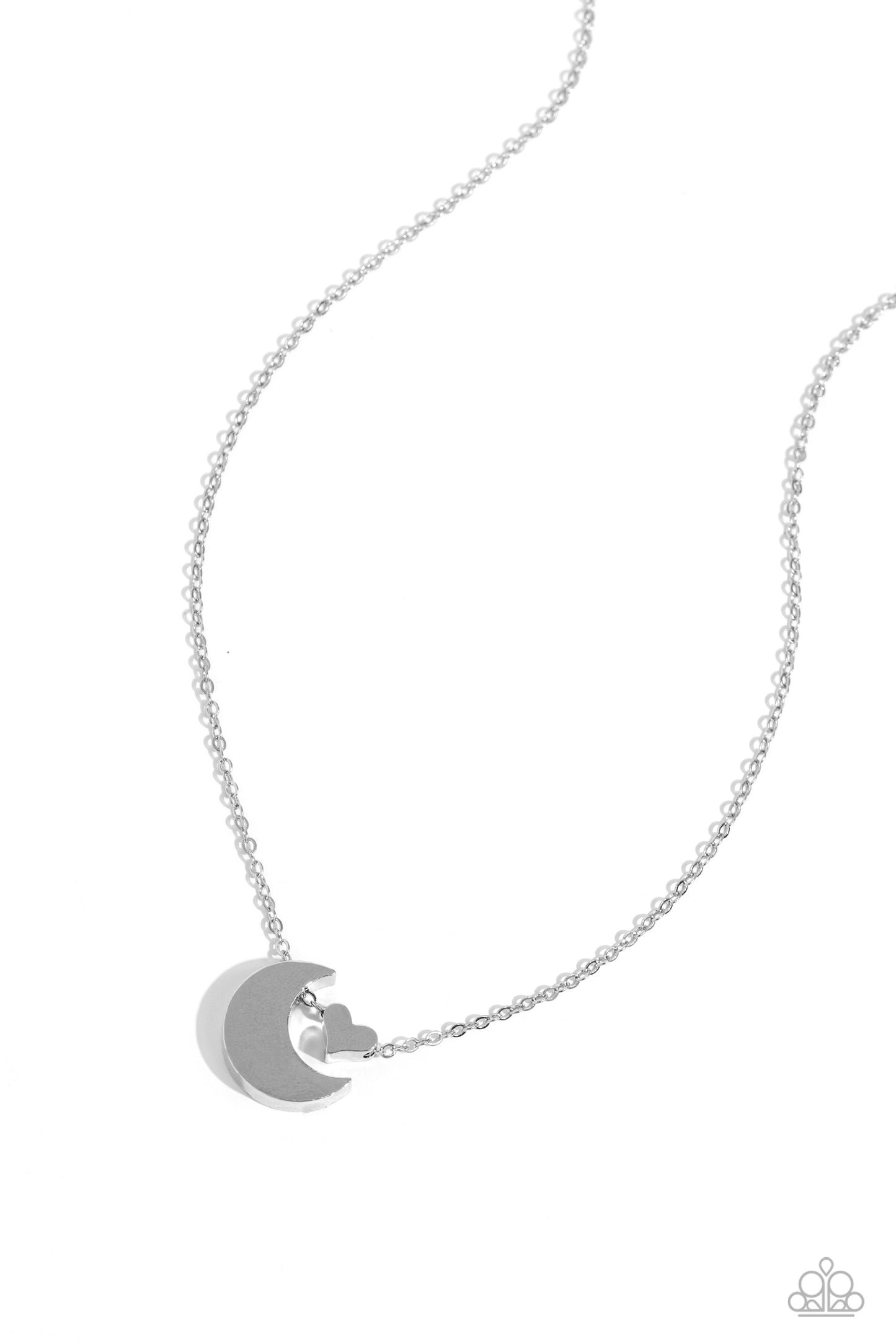Low-Key Lunar - silver - Paparazzi necklace
