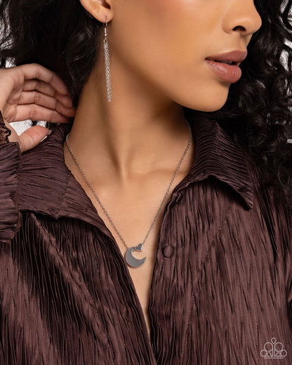 Low-Key Lunar - silver - Paparazzi necklace