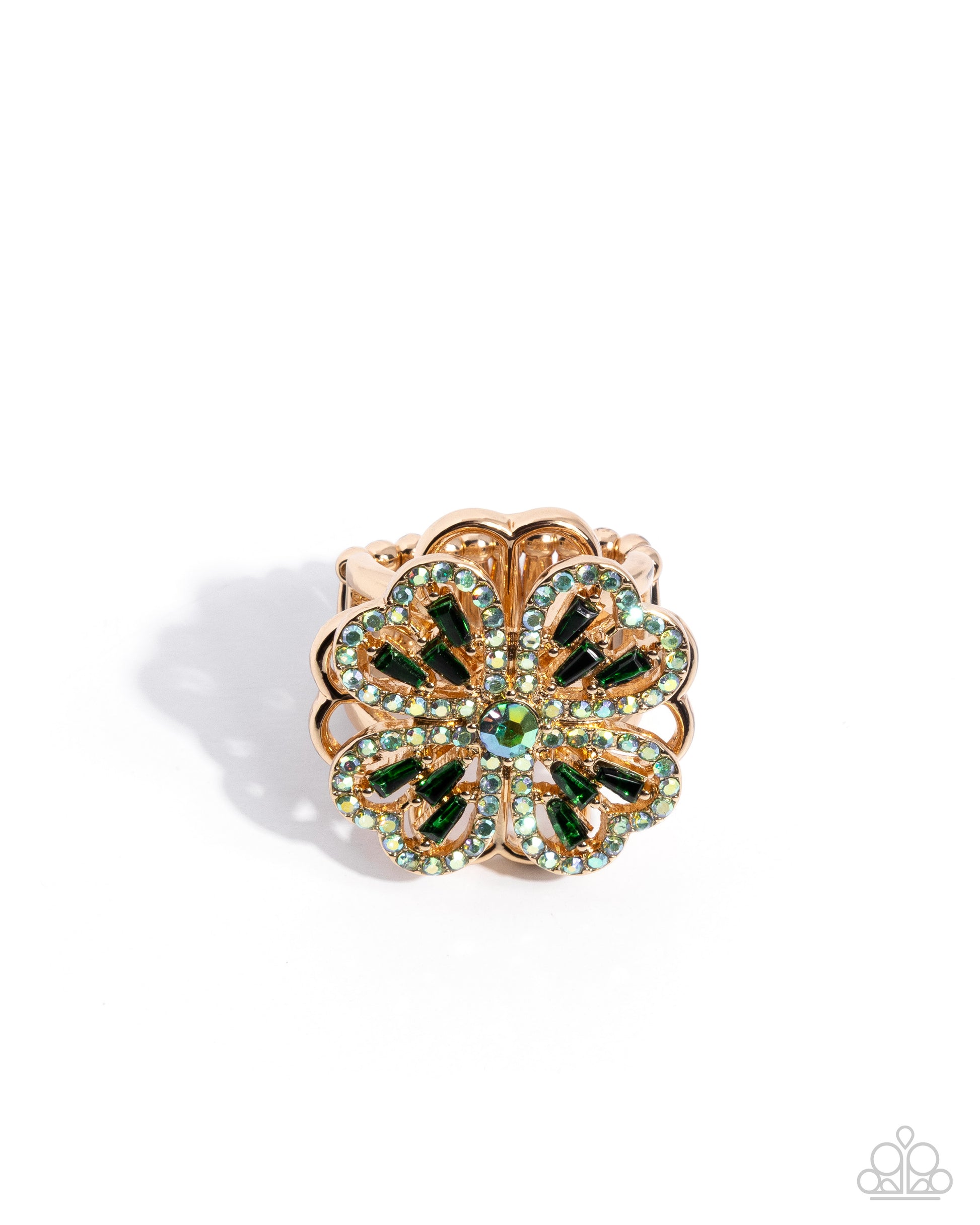 Lucky Layers - green - Paparazzi ring