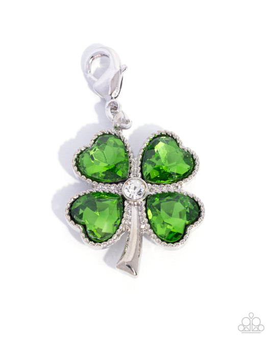 Lucky Luminescence - green - Paparazzi charm bracelet