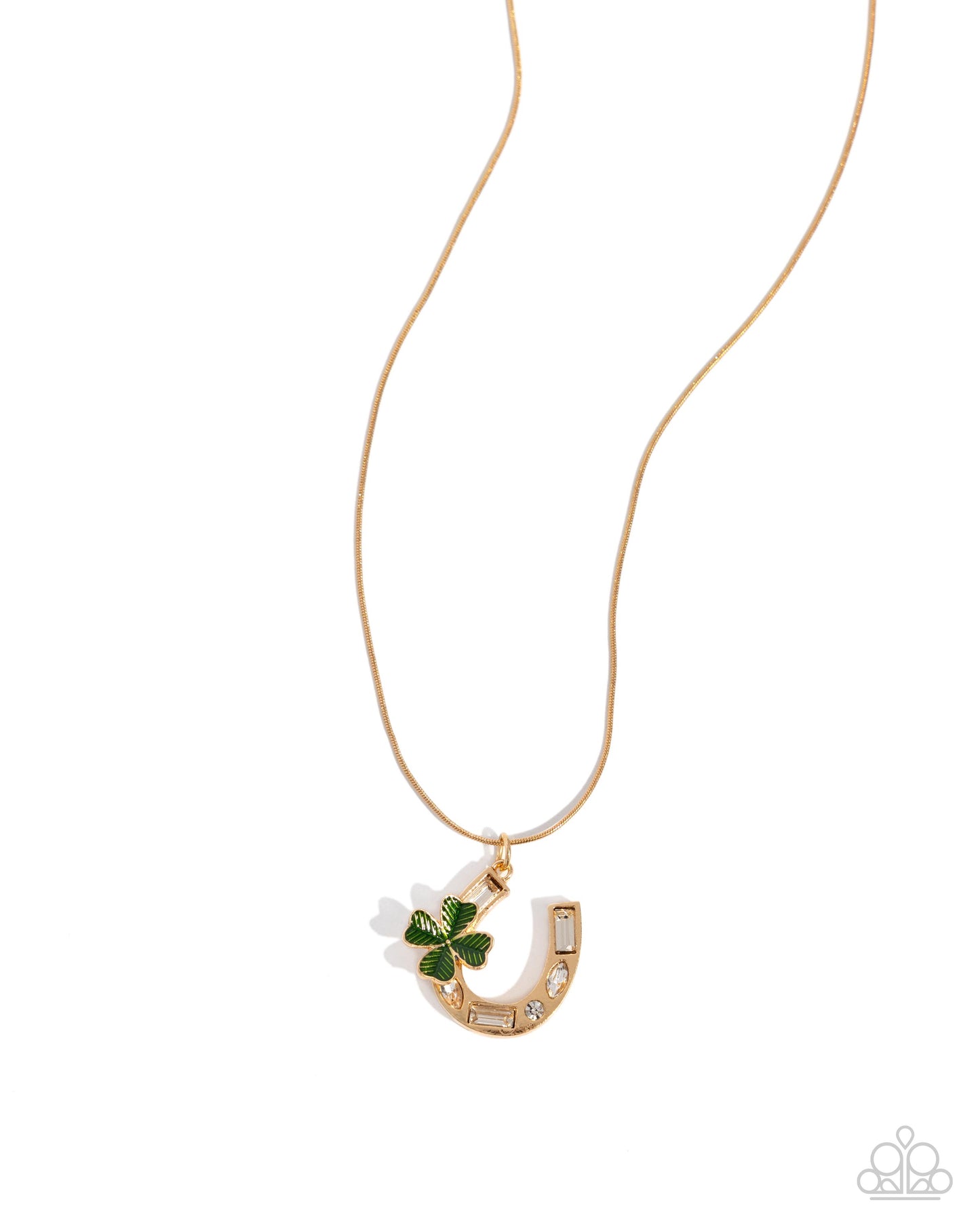 Lucky for Life - gold - Paparazzi necklace