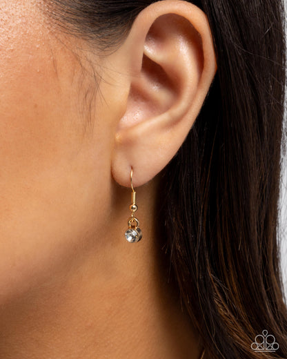 Lucky for Life - gold - Paparazzi necklace