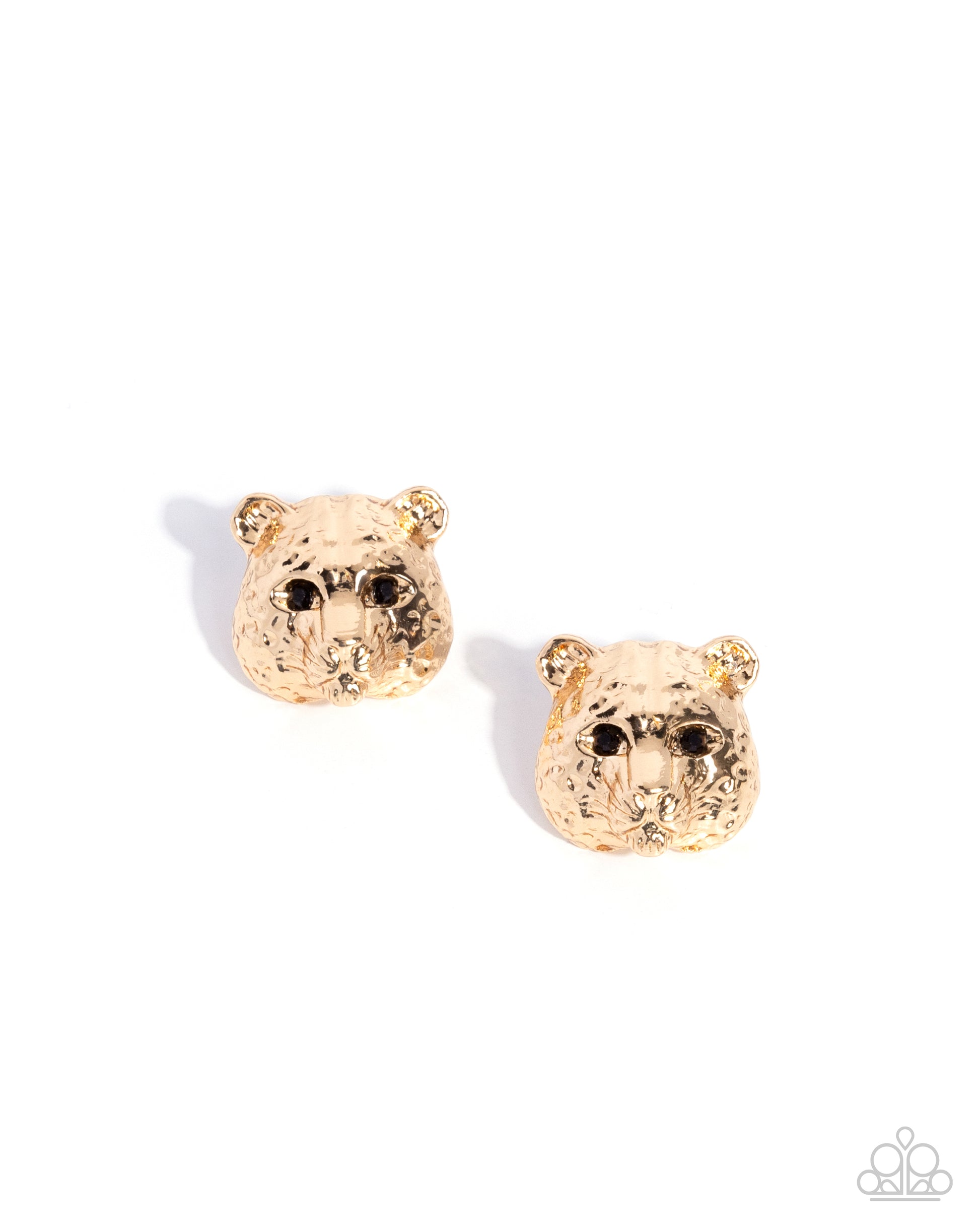 Luminescent Leopard - gold - Paparazzi earrings