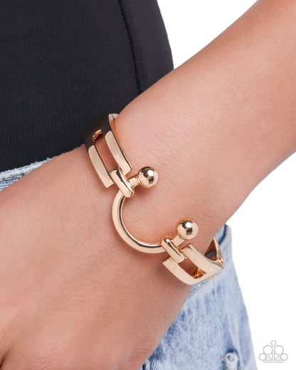 Luminous Latch - gold - Paparazzi bracelet