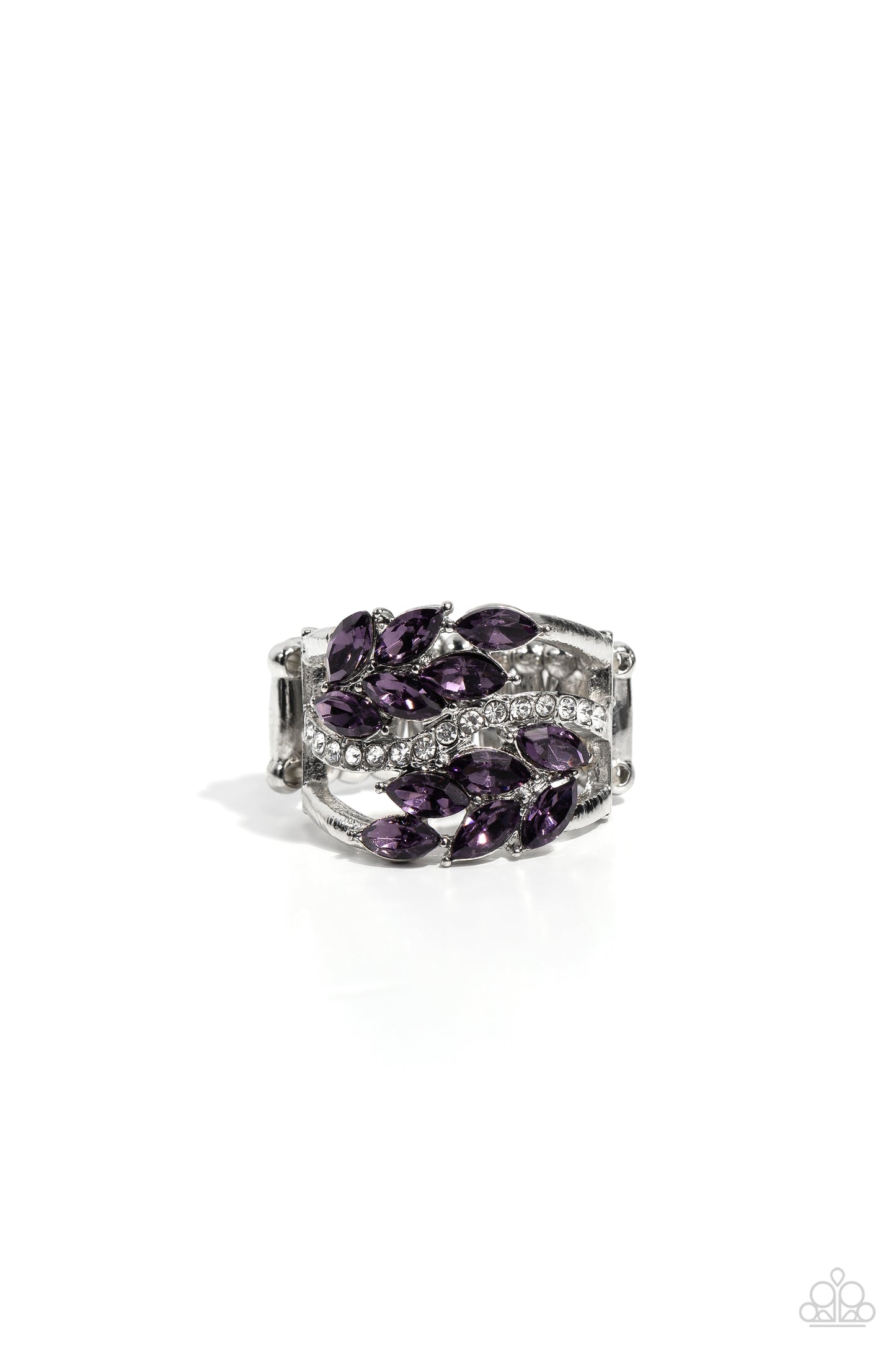 Luminously Leafy - purple - Paparazzi ring