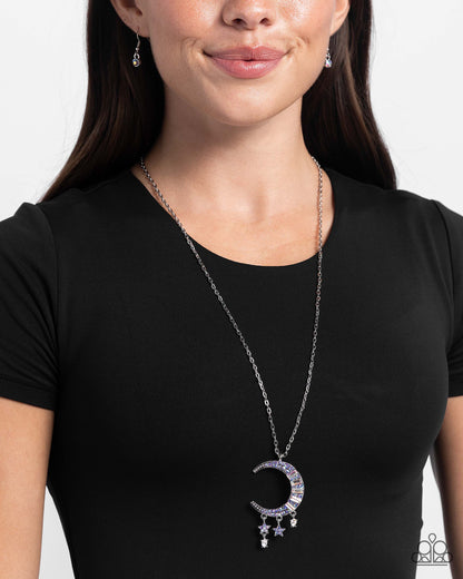 Lunar Landmark - purple - Paparazzi necklace