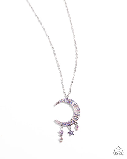 Lunar Landmark - purple - Paparazzi necklace