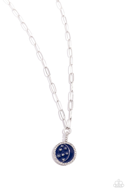 Lunar Liaison - blue - Paparazzi necklace