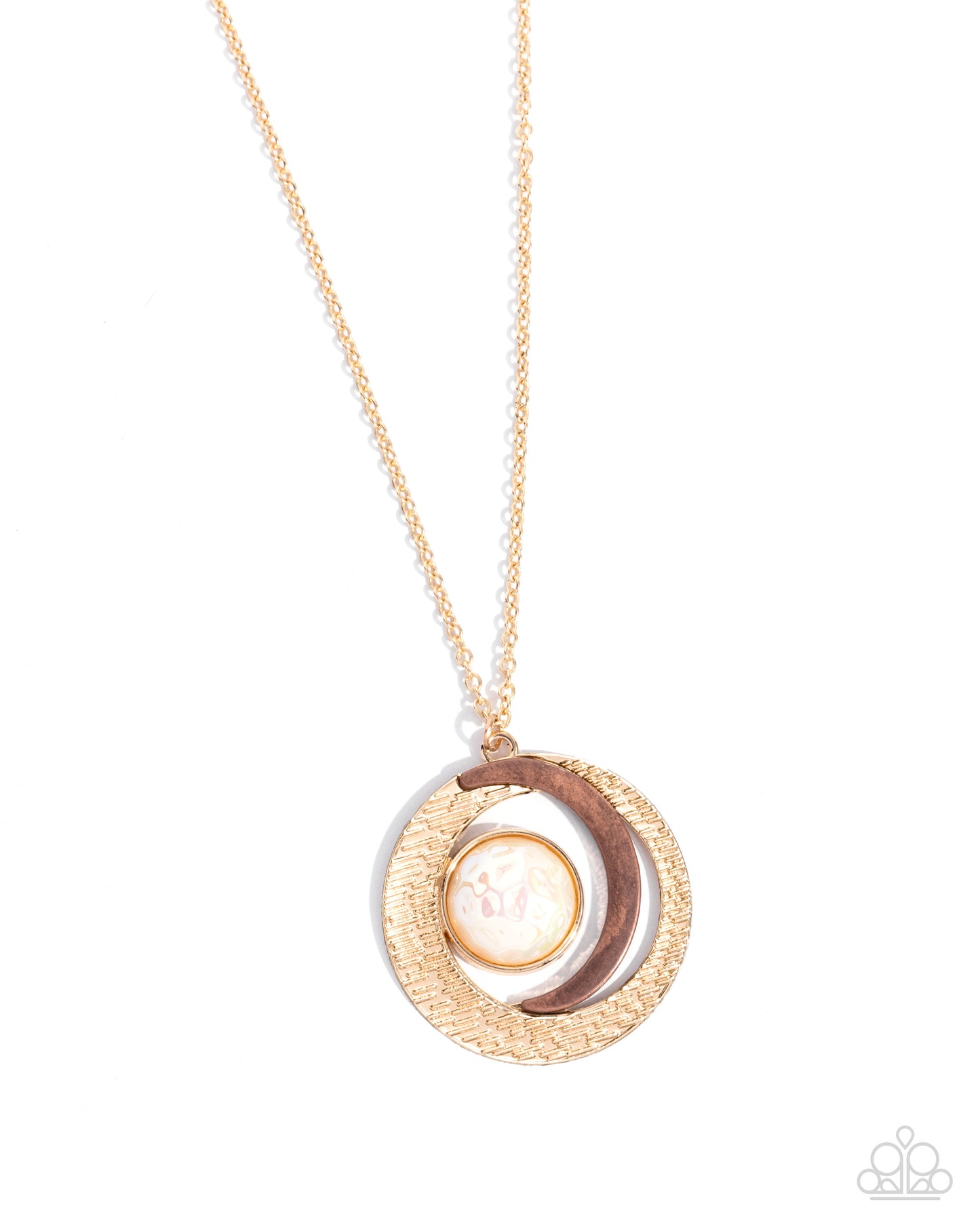 Lunar Month - gold - Paparazzi necklace
