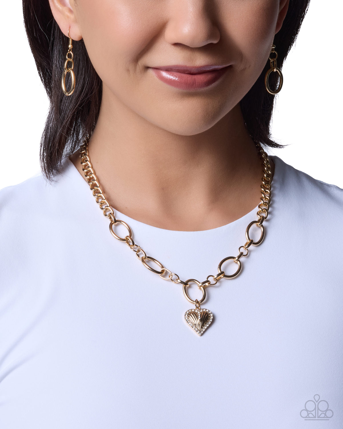Lunch Date - gold - Paparazzi necklace