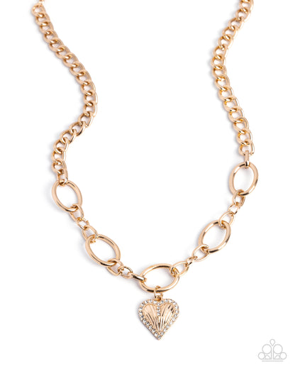 Lunch Date - gold - Paparazzi necklace