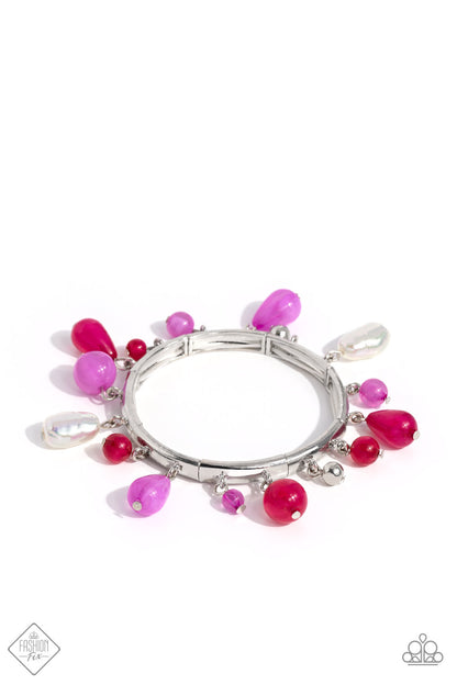 Lush Landscaping - pink - Paparazzi bracelet