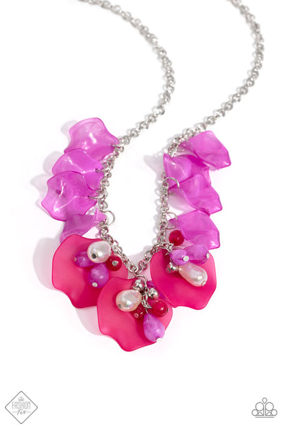 Lush Layers - pink - Paparazzi necklace