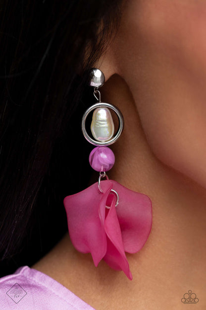 Lush Limit - pink - Paparazzi earrings