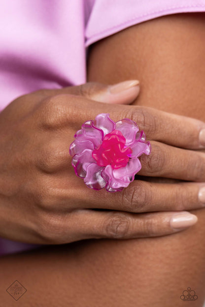 Lush Lotus - pink - Paparazzi ring