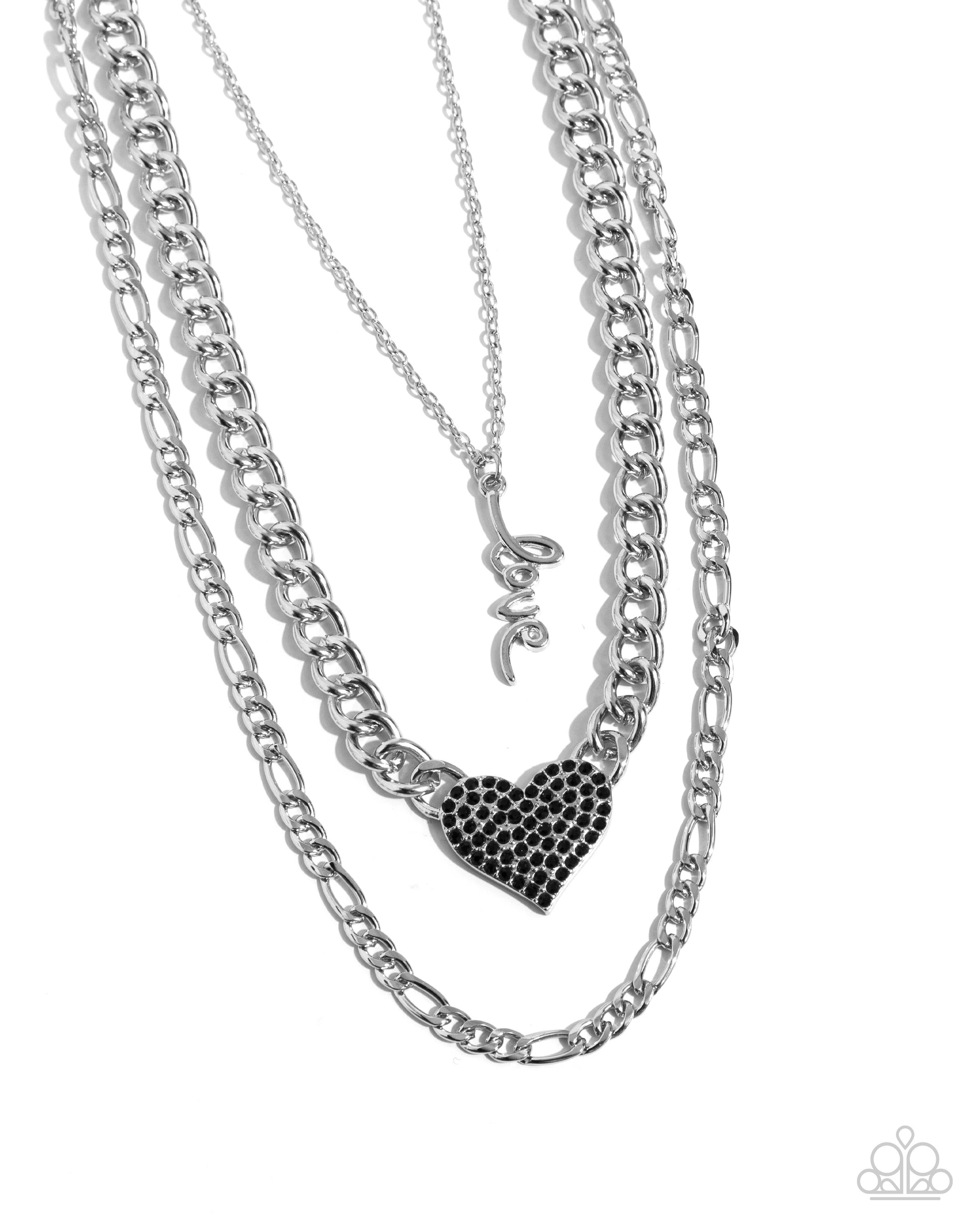 Luxurious Love - black - Paparazzi necklace