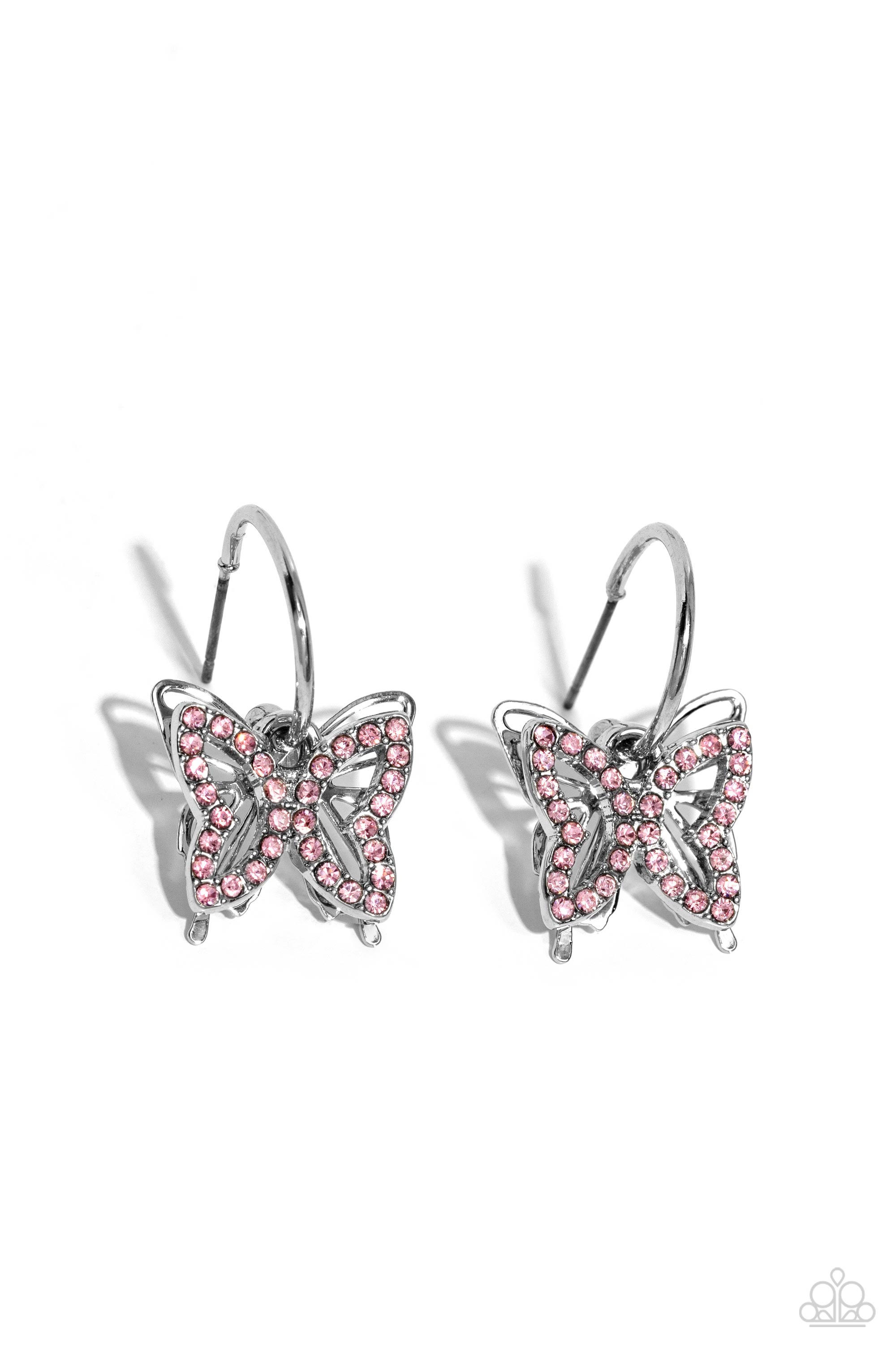 Lyrical Layers - pink - Paparazzi earrings