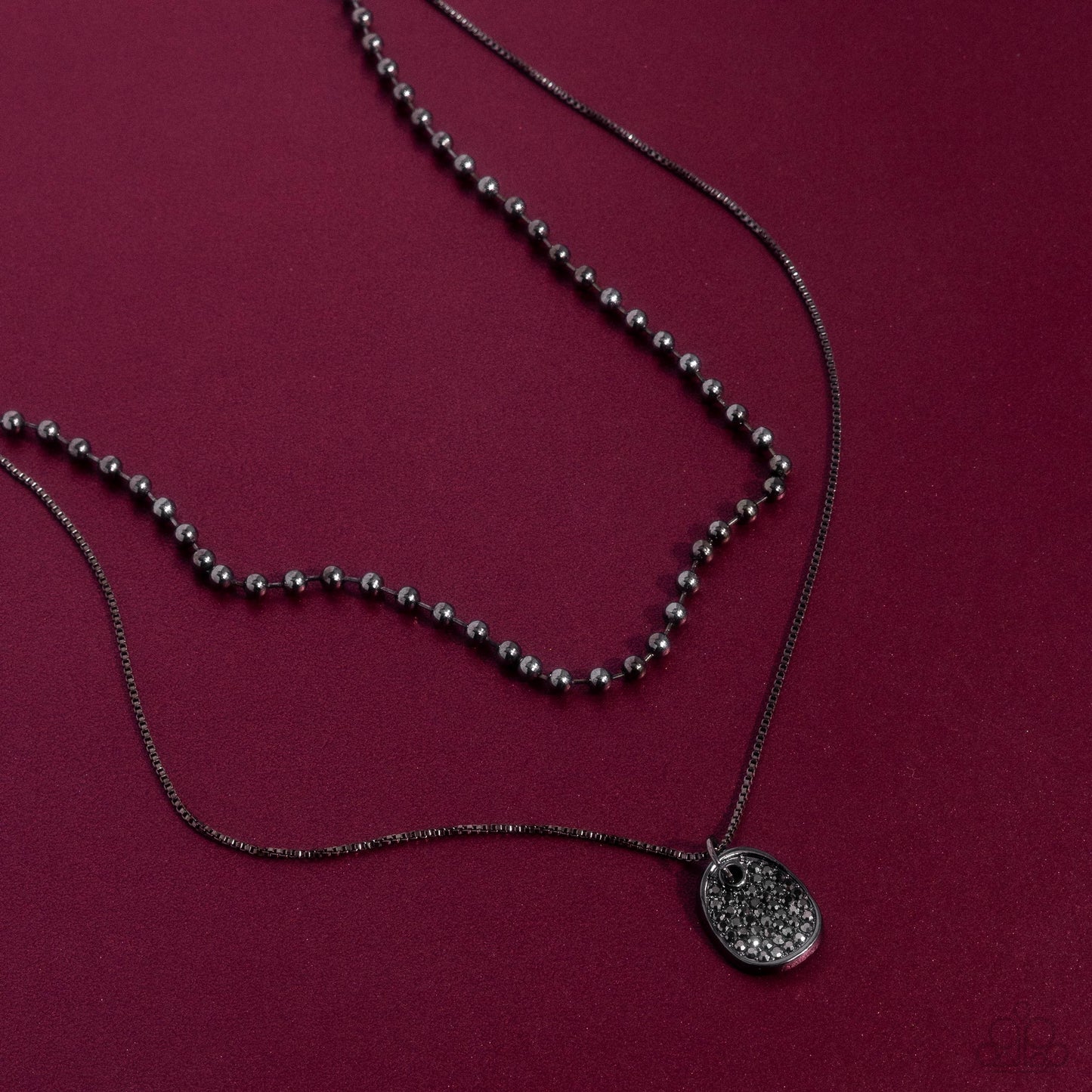 Lyrical Luminescence - black - Paparazzi necklace