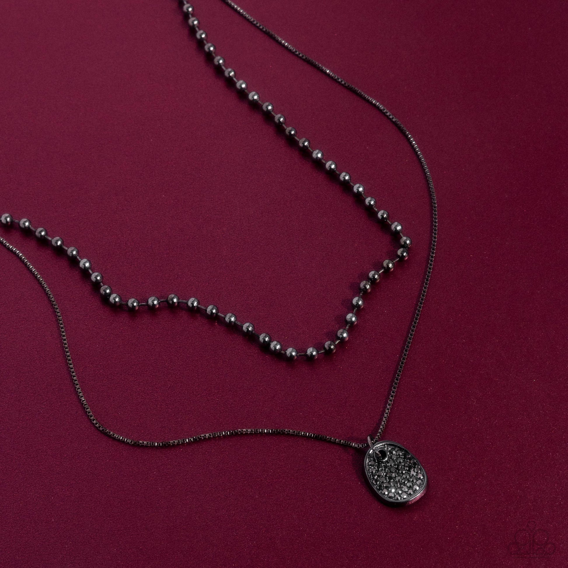 Lyrical Luminescence - black - Paparazzi necklace