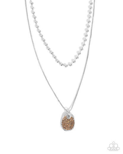 Lyrical Luminescence - brown - Paparazzi necklace