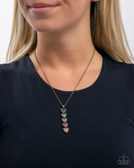 MINE Over Matter - copper - Paparazzi necklace