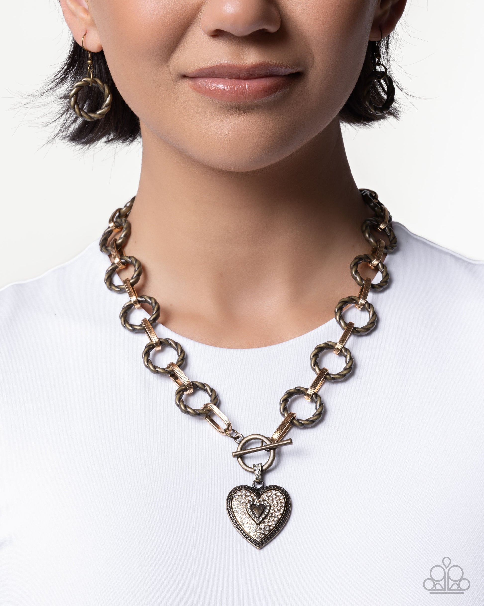 MVP Matchmaker - brass - Paparazzi necklace