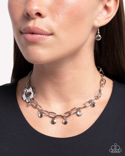 Magic Merger - silver - Paparazzi necklace