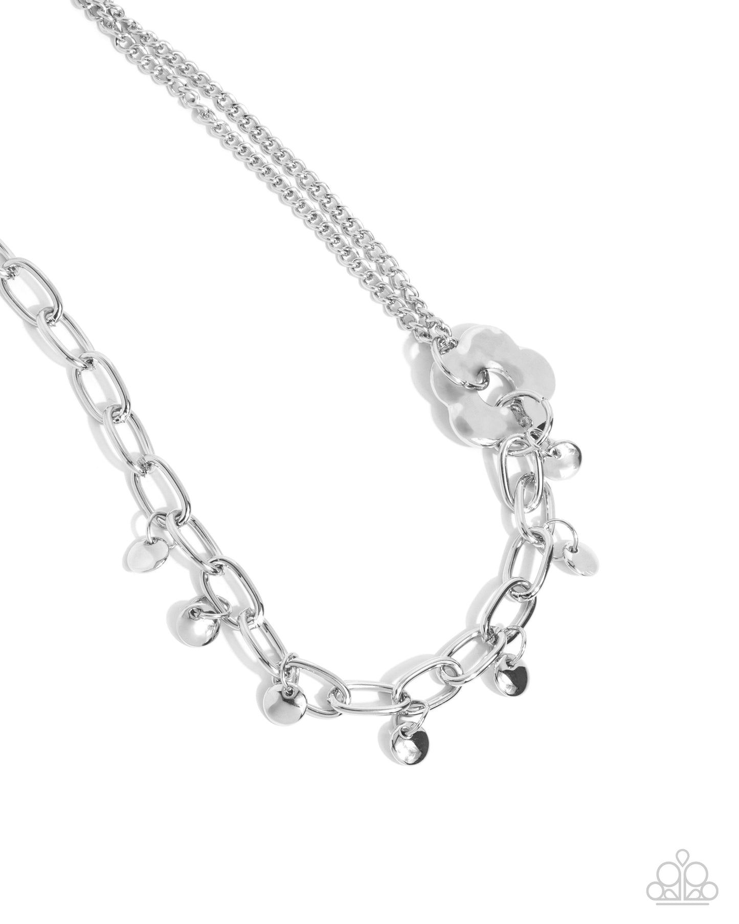 Magic Merger - silver - Paparazzi necklace