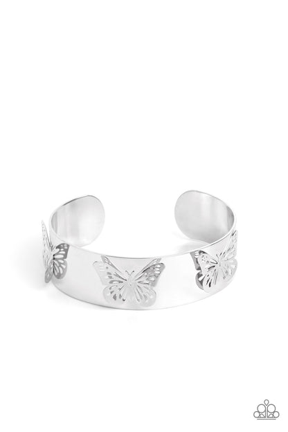 Magical Mariposas - silver - Paparazzi bracelet