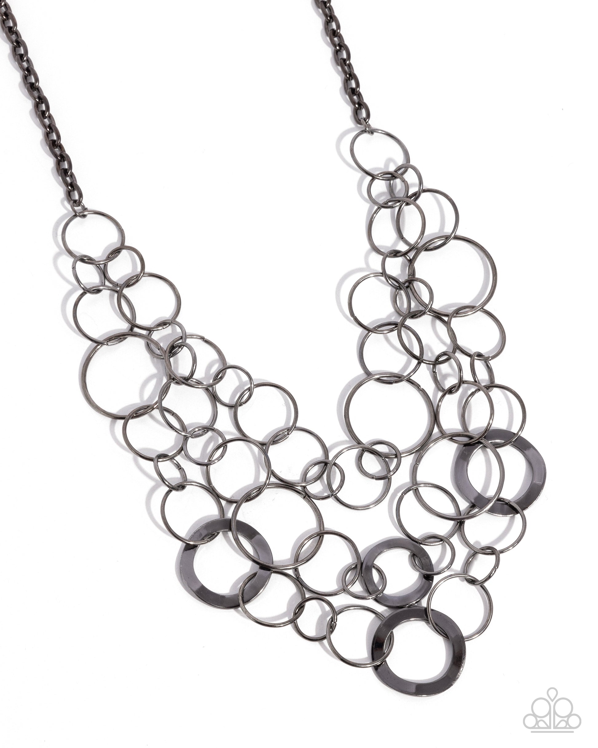 Main Street Mechanics - black - Paparazzi necklace