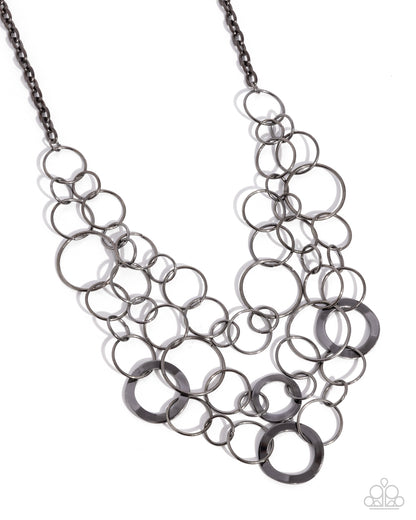 Main Street Mechanics - black - Paparazzi necklace