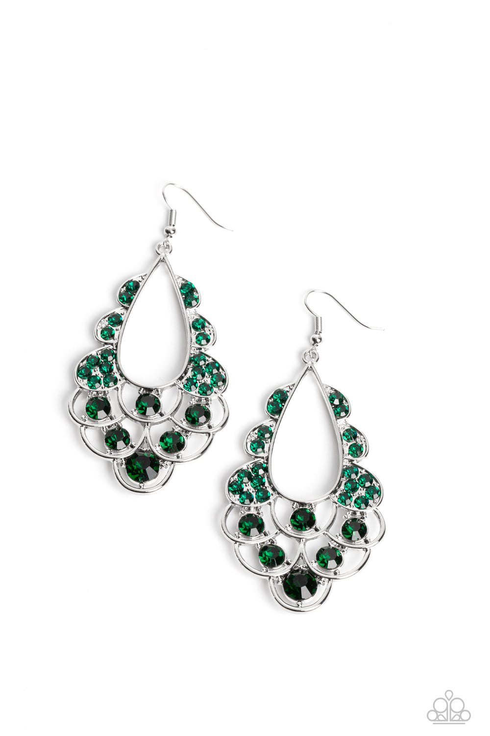 Majestic Masquerade - green - Paparazzi earrings – JewelryBlingThing