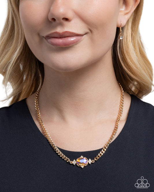 Majestic Memory - yellow - Paparazzi necklace