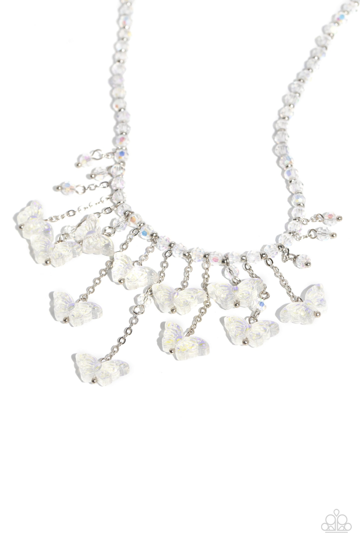 Majestic Metamorphosis - white - Paparazzi necklace