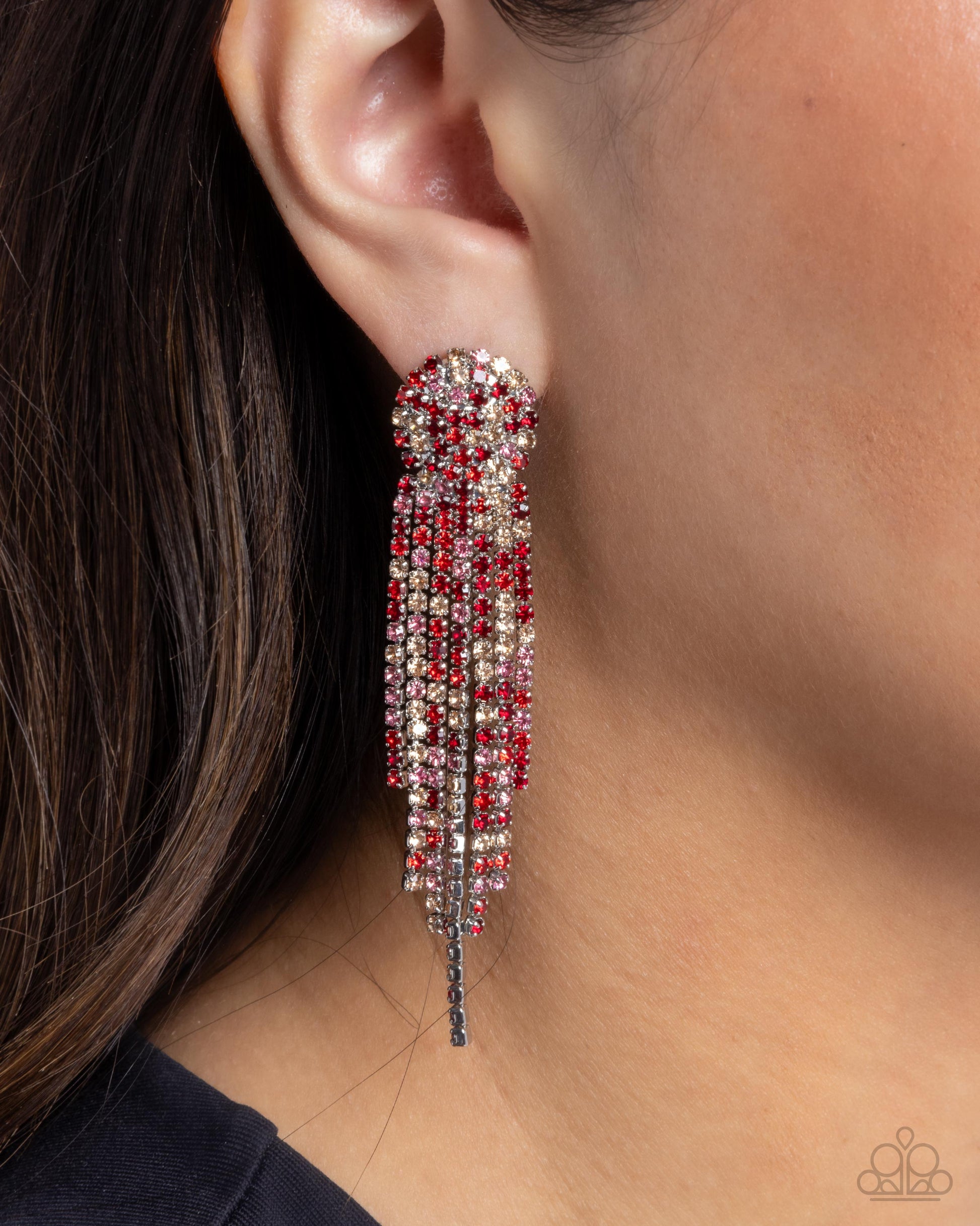 Majestic Moment - red - Paparazzi earrings