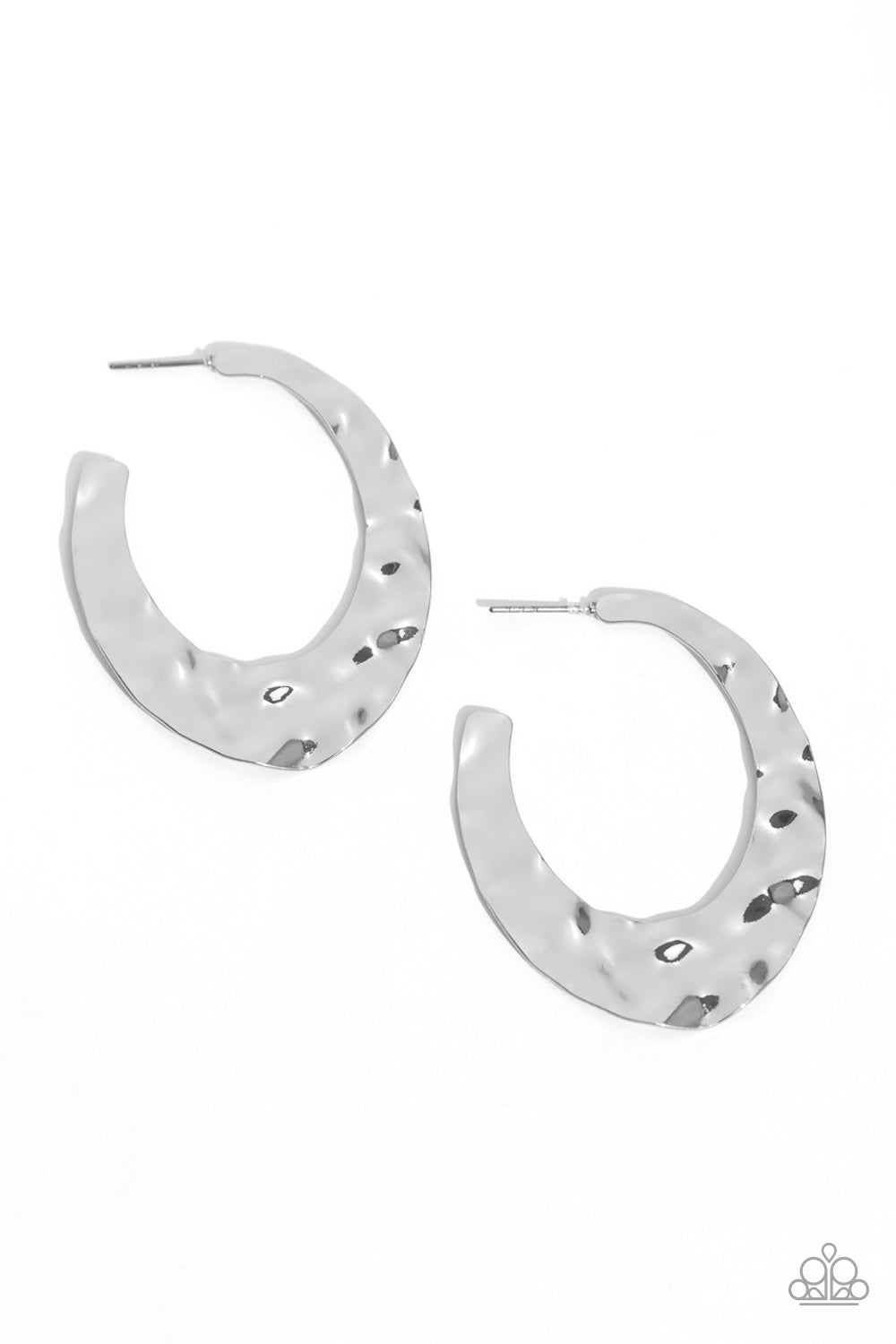 Make a Ripple - silver - Paparazzi earrings