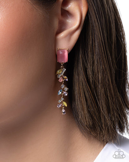 Malibu MVP - pink - Paparazzi earrings