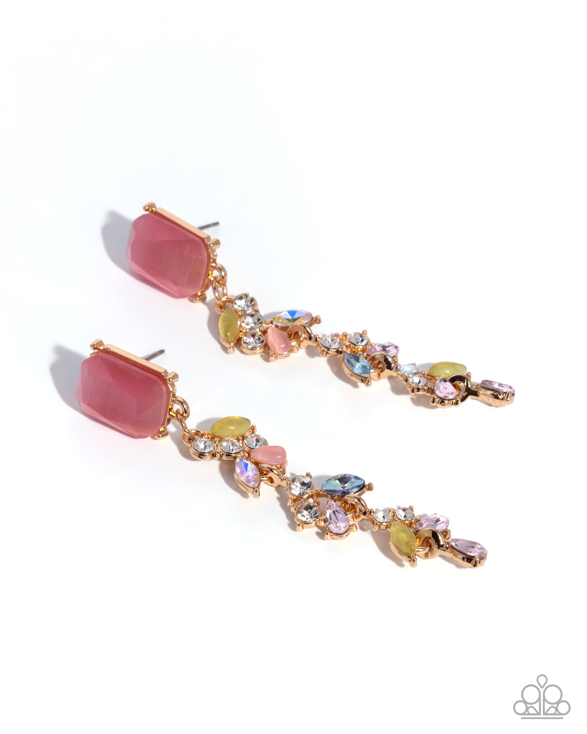 Malibu MVP - pink - Paparazzi earrings