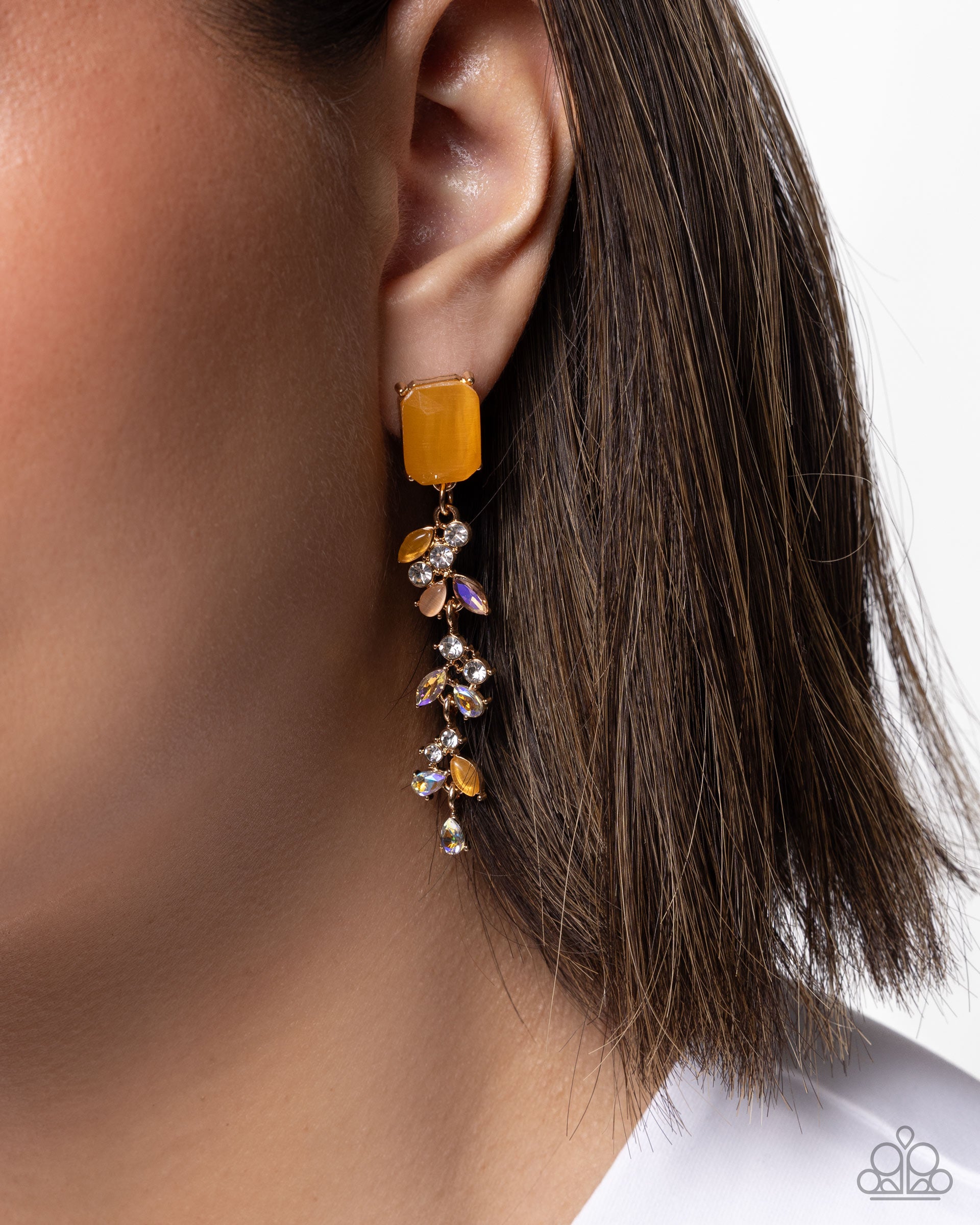 Malibu MVP - yellow - Paparazzi earrings