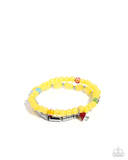 Malibu Mashup - yellow - Paparazzi bracelet