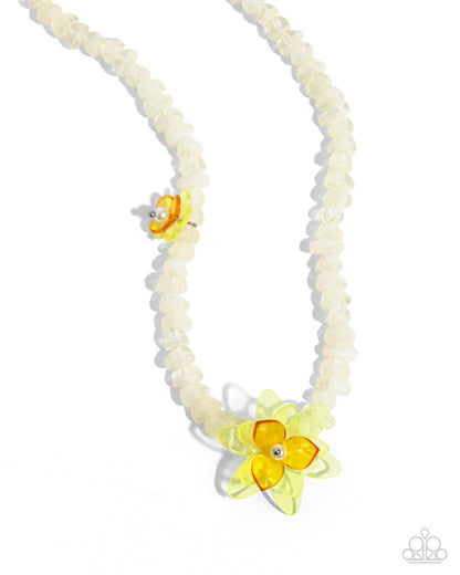 Malibu Master - yellow - Paparazzi necklace