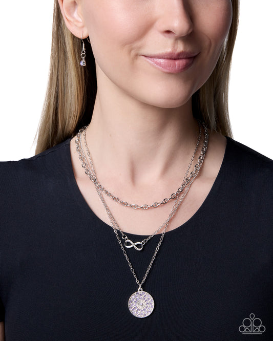 Malibu Memo - purple - Paparazzi necklace