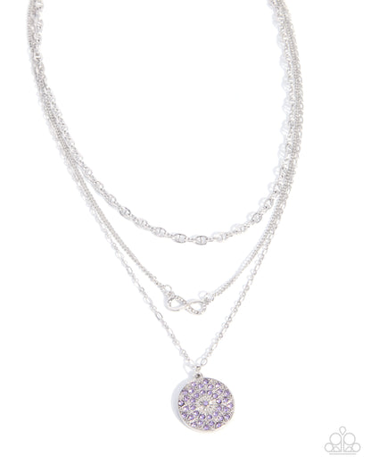 Malibu Memo - purple - Paparazzi necklace