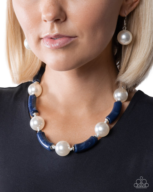 Malibu Memory - blue - Paparazzi necklace