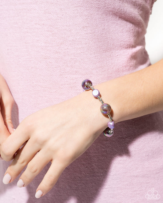 Malibu Model - purple - Paparazzi bracelet