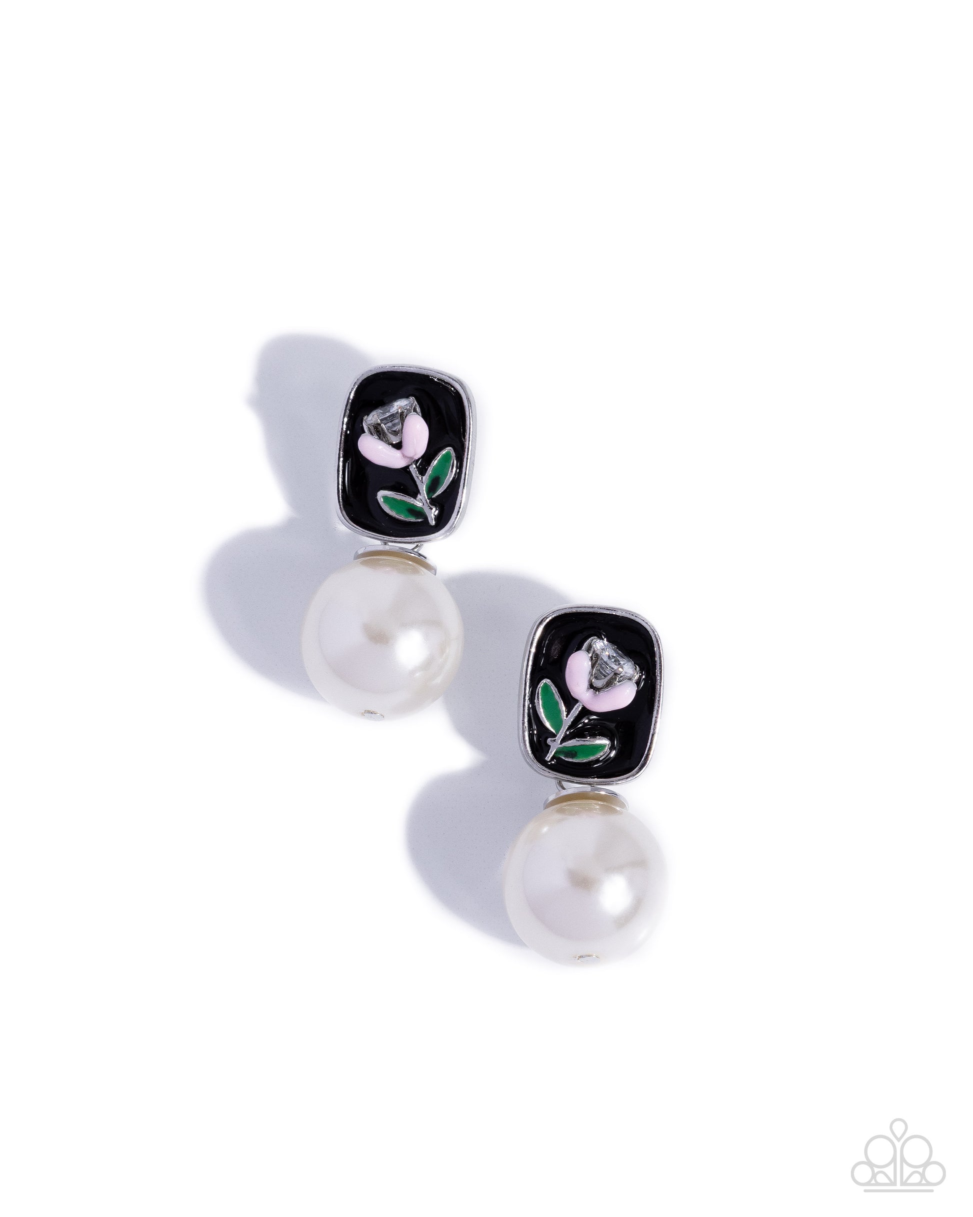 Malibu Modesty - black - Paparazzi earrings